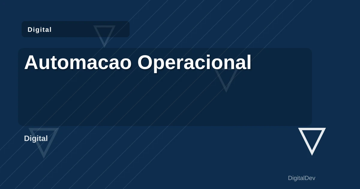 Automacao Operacional