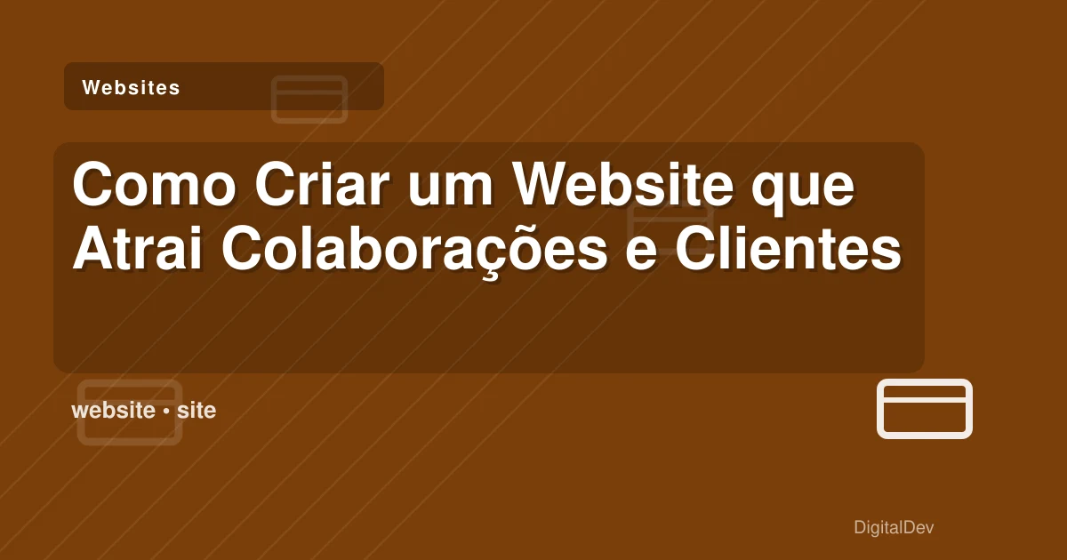 Como Criar um Website que Atrai Colaborações e Clientes