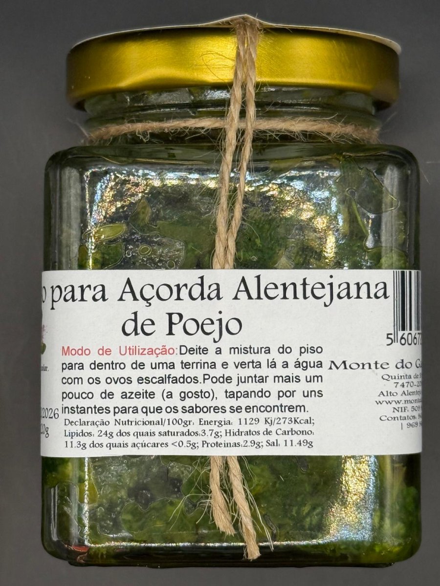 Piso para Açorda Alentejana de Poejo