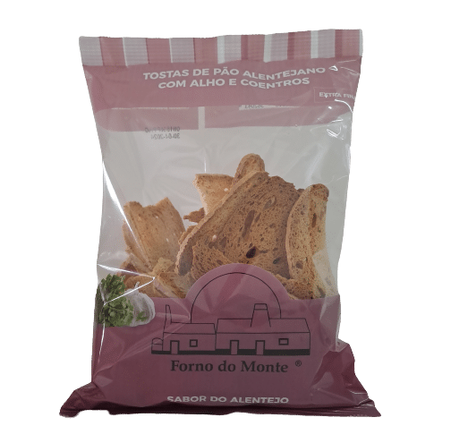 Tostinhas de Pão Alentejano de Alho e Coentros